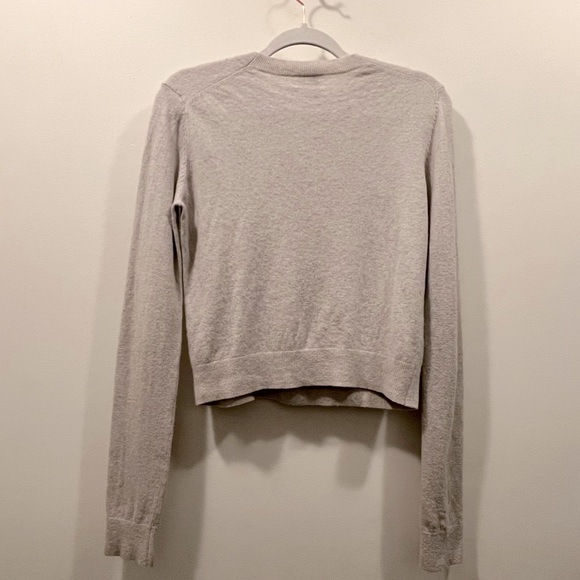 ARITZIA SUNDAY BEST GRAY Abby Heart Sweater - Picture 6 of 9